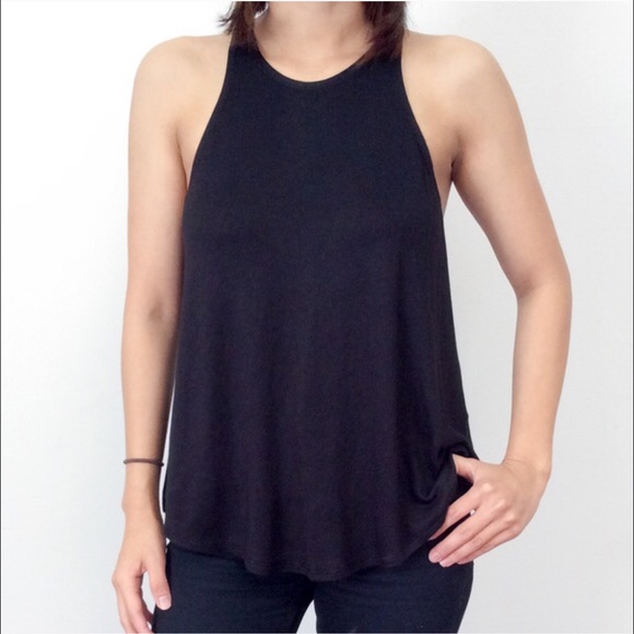 Racer Back Basic White Tank - Picture 4 of 4